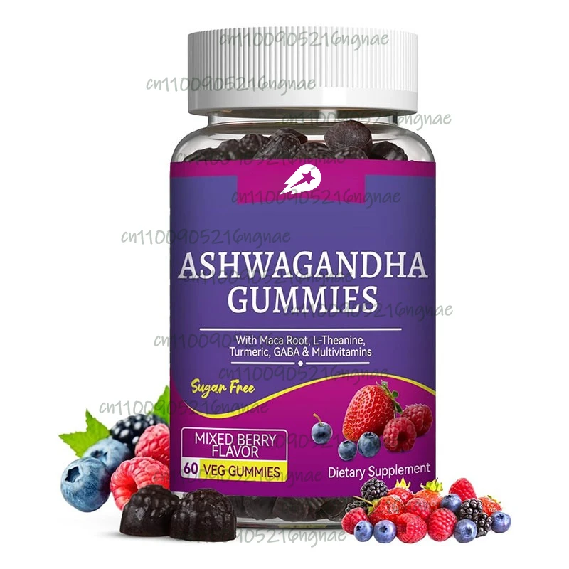 

Ashwagandha Gummies - Stress and Anxiety Relief, Mood Balance, Relaxation and Calmness, Immune System Health
