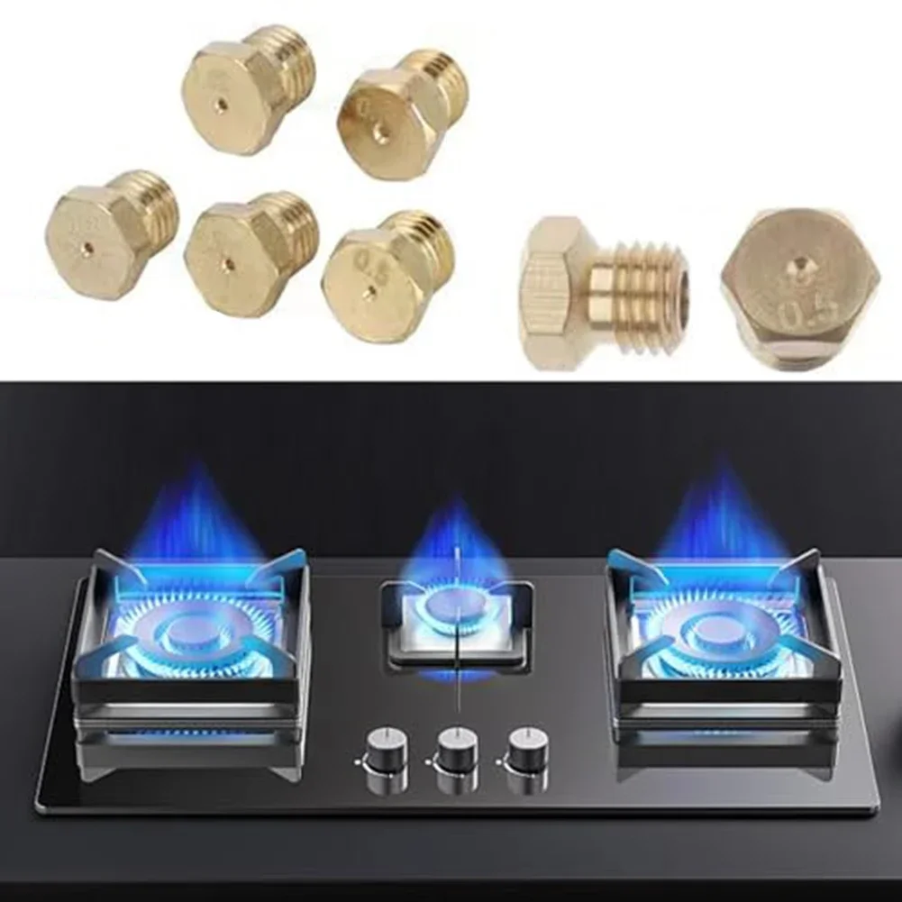 Natural Gas Stove Kit Bbq Accessory Gas Stove Nozzle Kit Easy-to-mount Design Flat Top Identification High Temperature Resistant