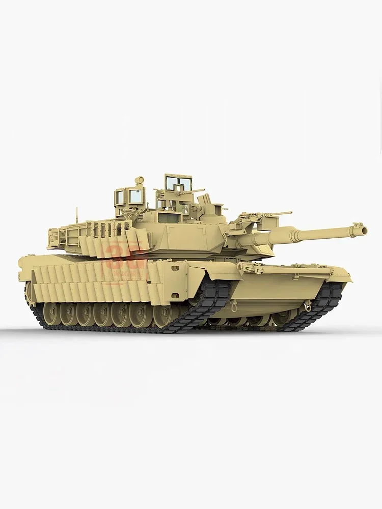 Ryefield Model Assembled Model Kit RM-5026 U.S. Main Battle Tank M1A2 SEP Abrams TUSK I /TUSK II, 2 in 1 with full interior 1/35