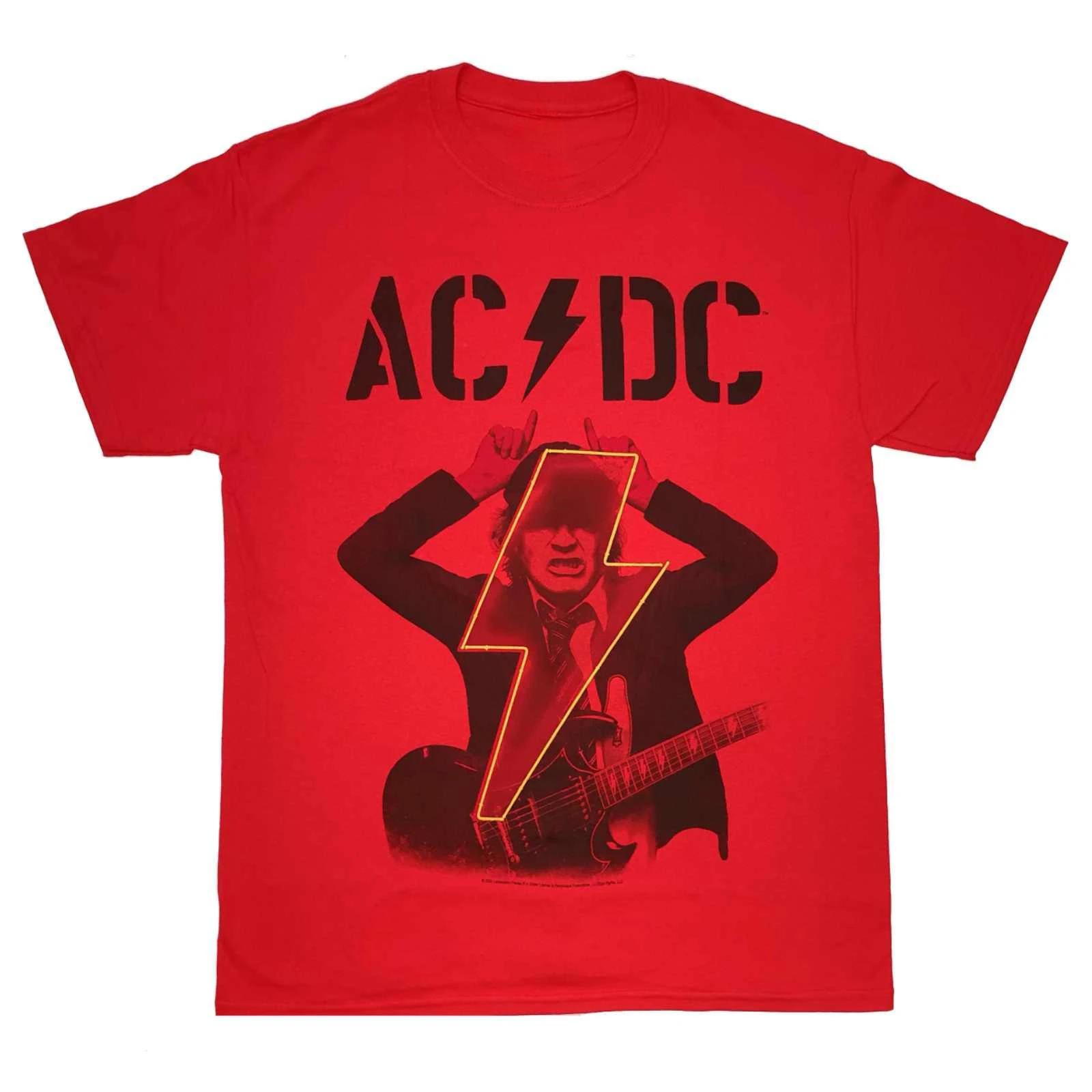 

ACDC Rock Band Clothing Peripheral Pattern Printing Summer Luxury Brand Pure Cotton Men T-shirt Short Sleeve