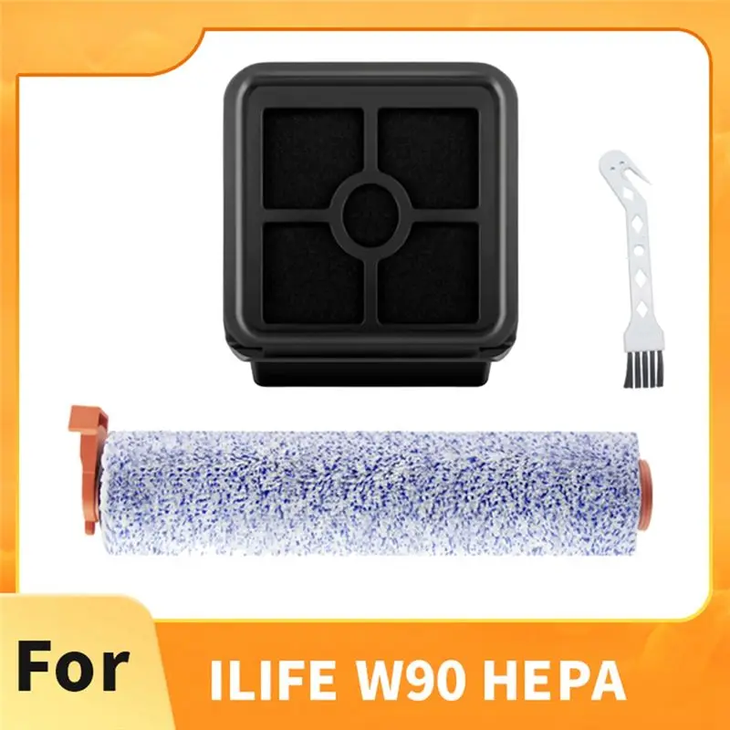 

【A16Z】Для беспроводного робота-пылесоса ILIFE W90 для сухой уборки: аксессуары — роликовая щетка и фильтры