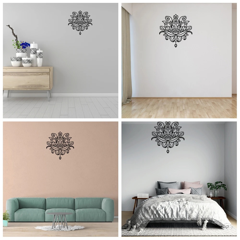 

1 pc goodlooking Symmetrical flower Wall Sticker Home Decoration Accessories For Kids Rooms Wall Stickers Waterproof Wallpaper