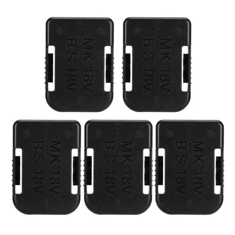 5 Pcs Suitable for Makita BL1830 BL1860 for Bosch 14.4V 18V Fixing Devices Power Battery Tools Battery Storage Rack Holder Case