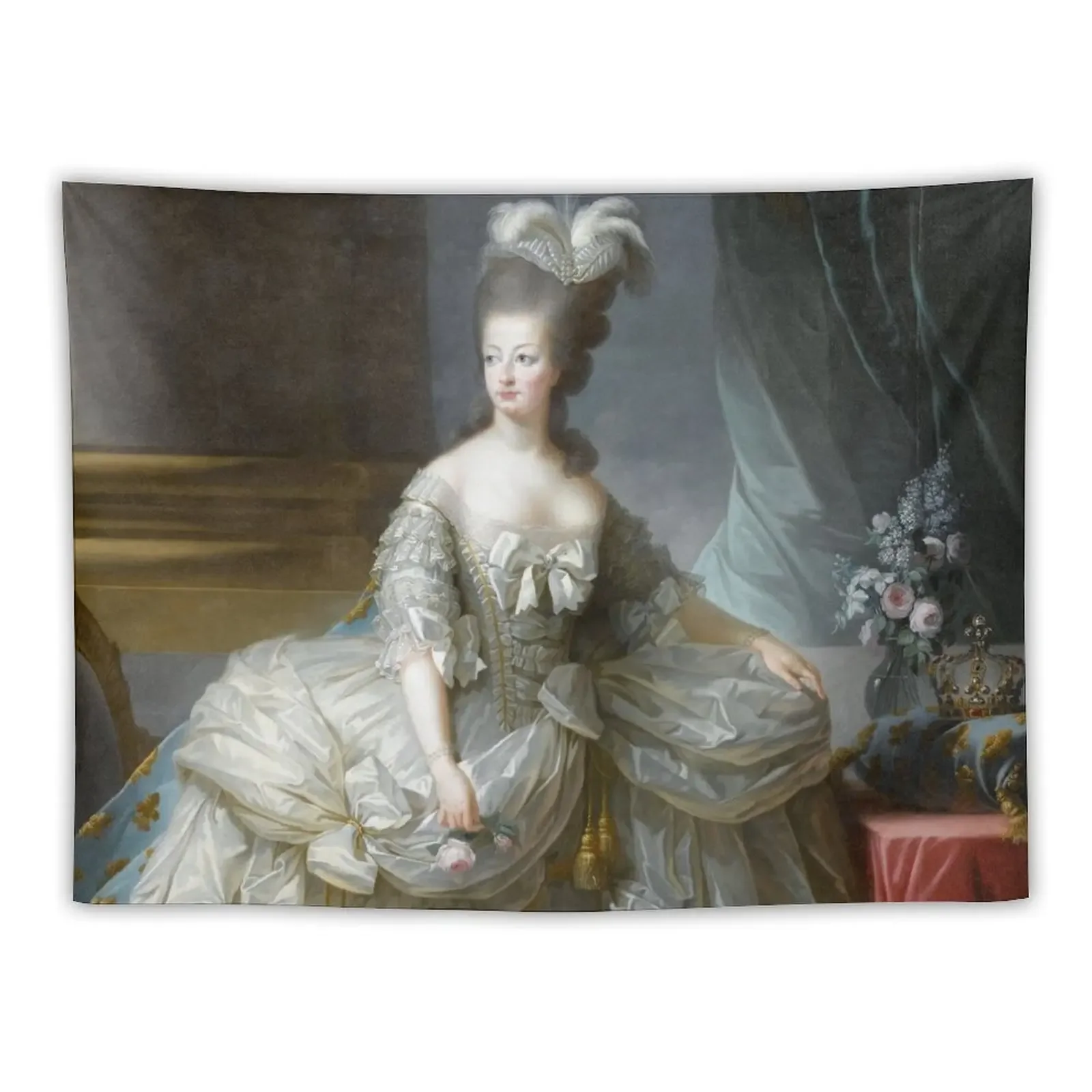 Marie-Antoinette reine de France - Anonyme, d'après Louise-Elisabeth Vigée Le Brun Tapestry Decoration Aesthetic Tapestry