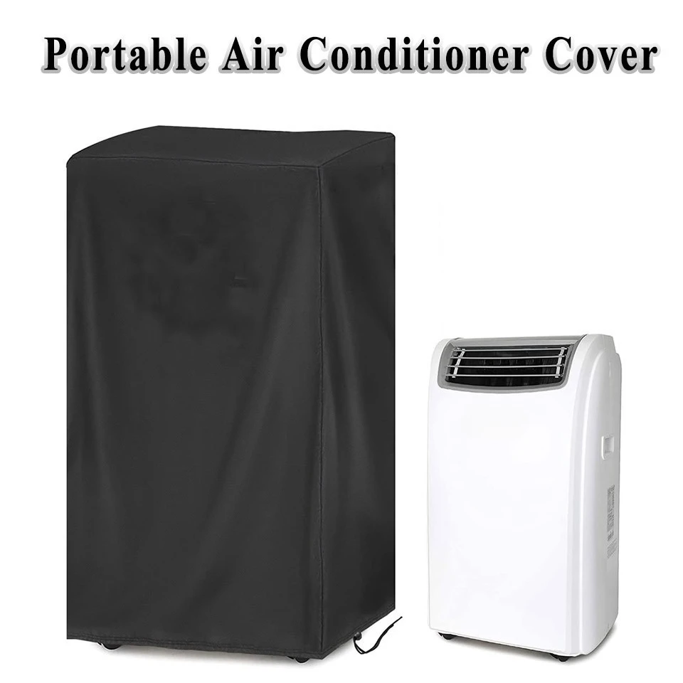 Portable Air Conditioner Cover Dust Proof Cleaner Bag AC Protective Cover Windproof Air Conditioning Cover with Drawstring