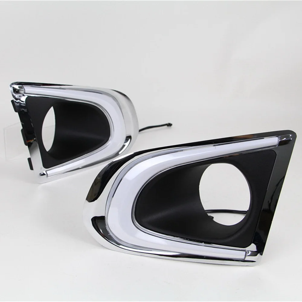 

Дневные ходовые огни July King для Chevrolet Trax 2013-2016, 6000K LED, передний бампер, DRL + желтые указатели поворота