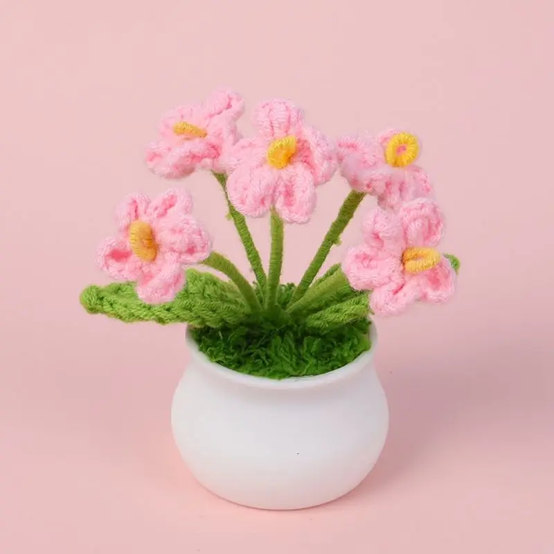 5 رؤساء زهرة الغزل أصائص زرع ألعاب لطيف الأرجواني النباتات محشوة أفخم ألعاب كرتونية للبنين بنات عيد ميلاد هدية الكريسماس #2