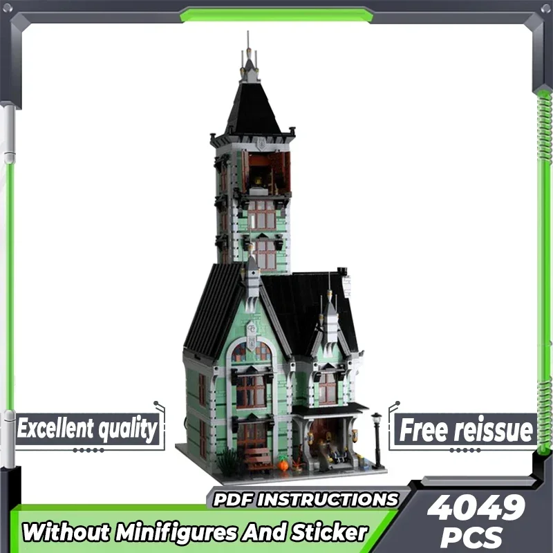 Medieval Street View Model Moc Building Bricks Ghost House Building Technology Blocks Gifts Christmas Toys DIY Sets Assembly