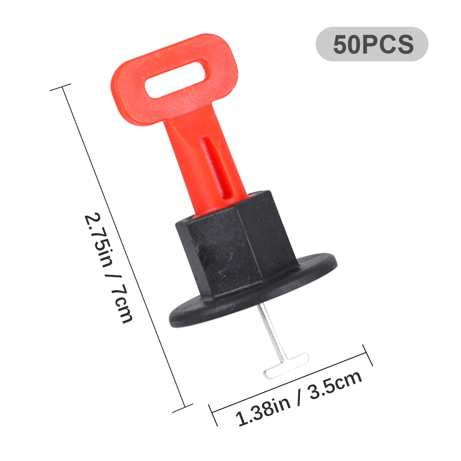 50Pcs Professional Tile Leveling Tool Premium Floor Tile Leveler Manual Height Adjustment Tiling Auxiliary Tool