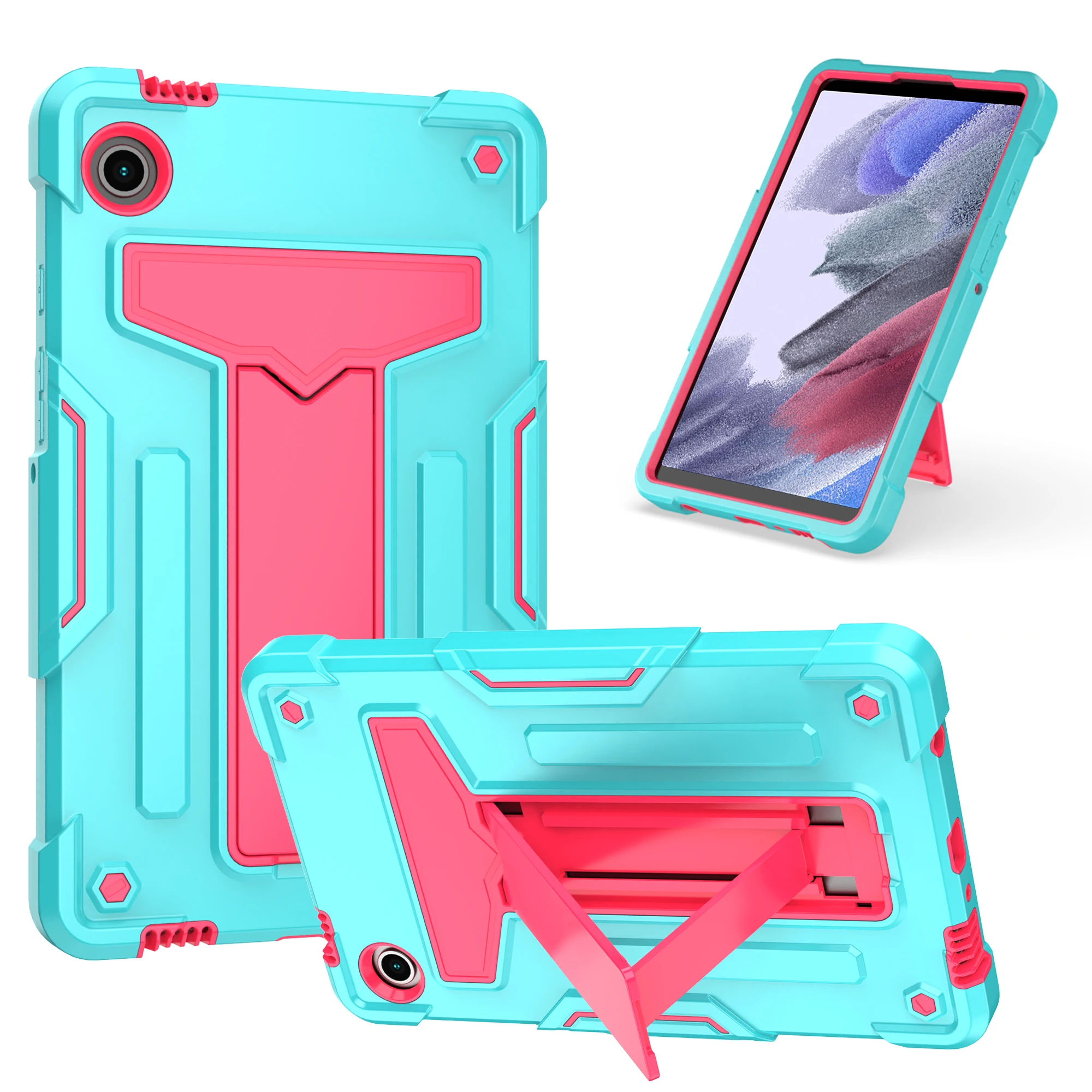 

Case for Samsung Galaxy Tab A9 8.7 Inch 2023 Heavy Duty Shockproof Protective Tablet Cover With Kickstand for Tab A9 8.7''