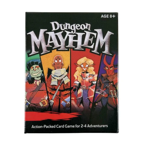 Baldur's Gate Dungeon Mayhem Gioco da tavolo Monster Madness Card Versione inglese Unicorni Incubi Leggenda Draghi non tagliati Avventure