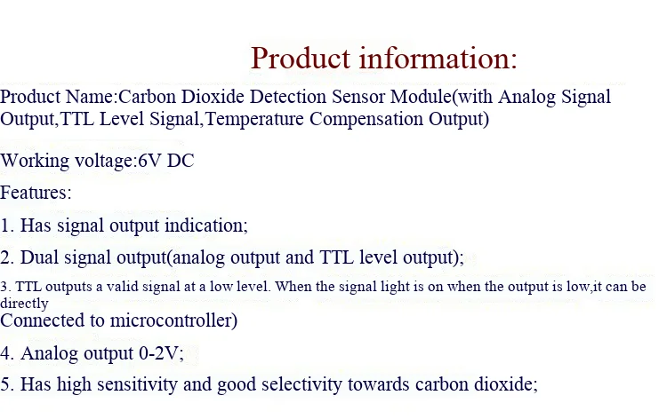 CO2-Sensormodul MG811, Spannungstyp – Detail 3