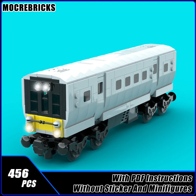 MOC Long Island Railroad LIRR M7 Train Building Blocks Railway Carriage Sets Technology Bricks Model Kid's Toys Puzzle Xmas Gift