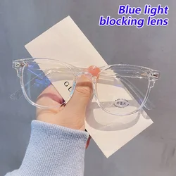 Blue Light Glasses PC Frame Resin Lens Anti Blue Light Blocking Radiation Sunglasses Unisex Trend Clear Lenses Computer Glasses