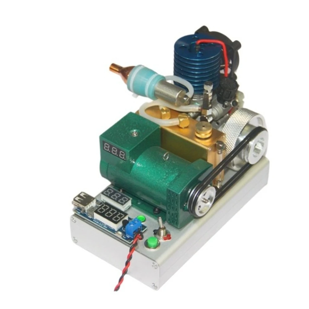 

Methanol Engine Model Modified 12 Level Miniature Generator Science Experimental Teaching Aids Electric Star Engine Model