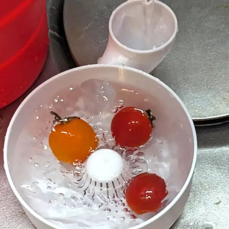Picture 5: Fruit Spinner Portable Fruit Wash Bowl 3D Printing Food Washing Spinner Automatic Cleaning Machine for Kitchen Draining Potatoes