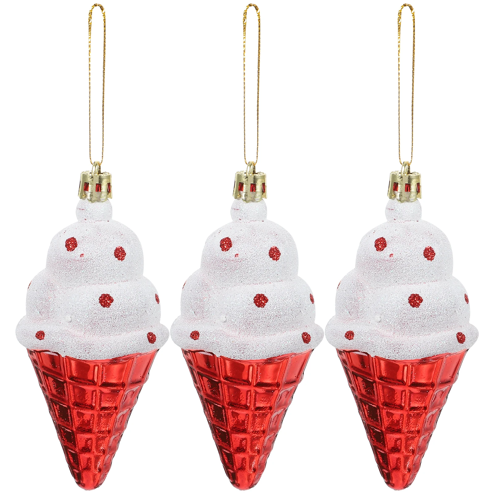 

3Pcs Xmas Ice Cream Hanging Ornaments Christmas Tree Decor Front Door Pendant Xmas Party Decoration Christmas Decorations
