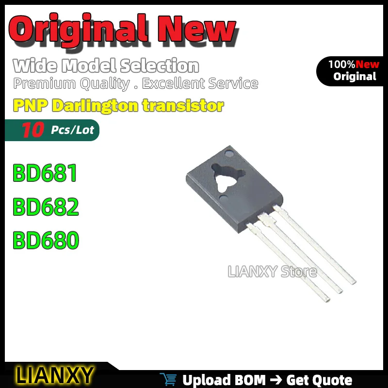 10Pcs TO-126 BD681 …