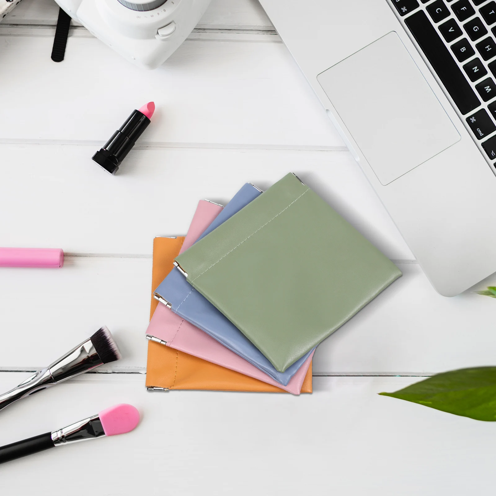 

4 pcs Waterproof Bags Large Capacity TPU Foldable Travel Organizer Mini Makeup Bag Purse Storage Coin Pouch