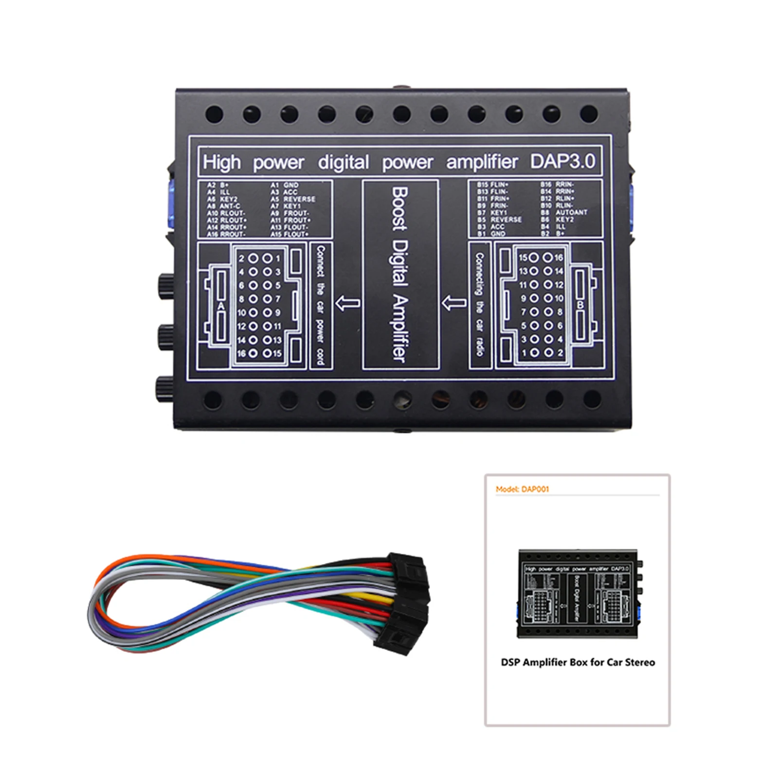 Metal Digital Power Amplifier DAP3.0 For Car-mounted Android Large Screen Machine Sound