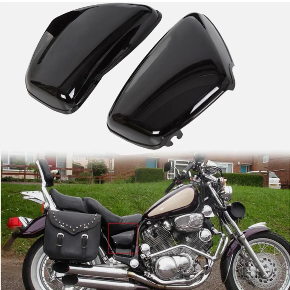 Motorcycle Side Battery Fairing Cover Fit For Yamaha XV700 XV750 XV1000 XV1100 Virago 84-later