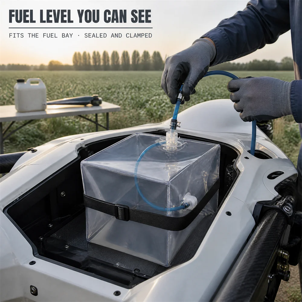Foldable Transparent TPU ua v Fuel Tank Leakproof Soft Fuel Storage Bag Integrated Pressure Vessel Liquid Customizable Size