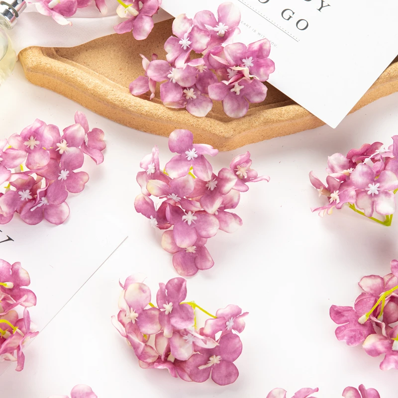 10 Stück Künstliche Blumen Großhandel Hochzeit Outdoor Garten Rosenbogen Heimdekoration Girlanden Geschenkbox Künstliche Seidenhortensien – Detail 6
