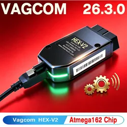 2026 VCDS VAGCOM Interface VCDSCAN HEX V2 Update 26.3 FOR VW For AUDI Skoda Multi-Language Car Autocom Diagnostics Tools-da