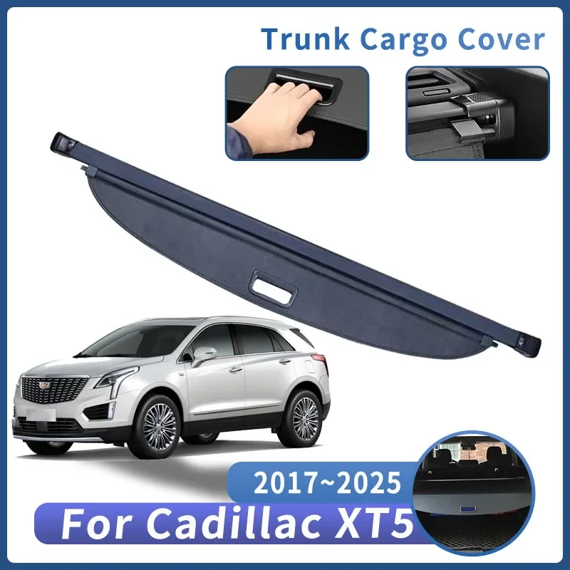 

Car Trunk Bracket For Cadillac XT5 2017~2025 2021 2022 2023 2024 SUV Curtain Rear Partition Retractable Interior Car Accessories