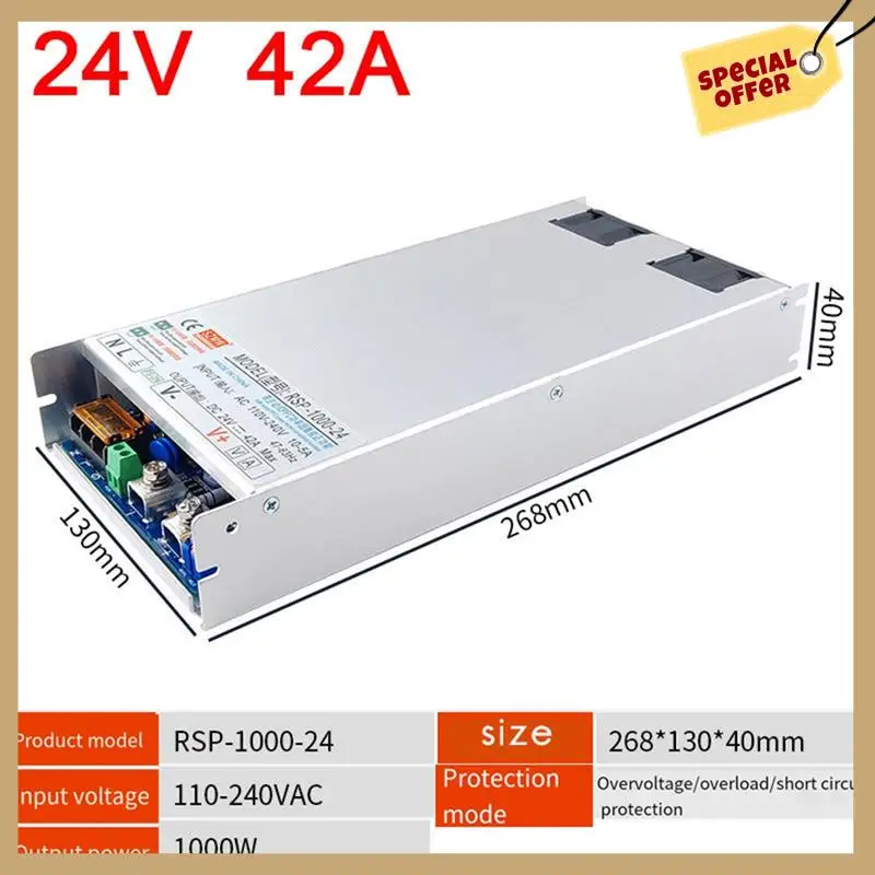 SZMW High Power Switching Power Supply Model RSP-1000-24 AC 110-240V Multi-Function Power Overvoltage Protector-WMAN