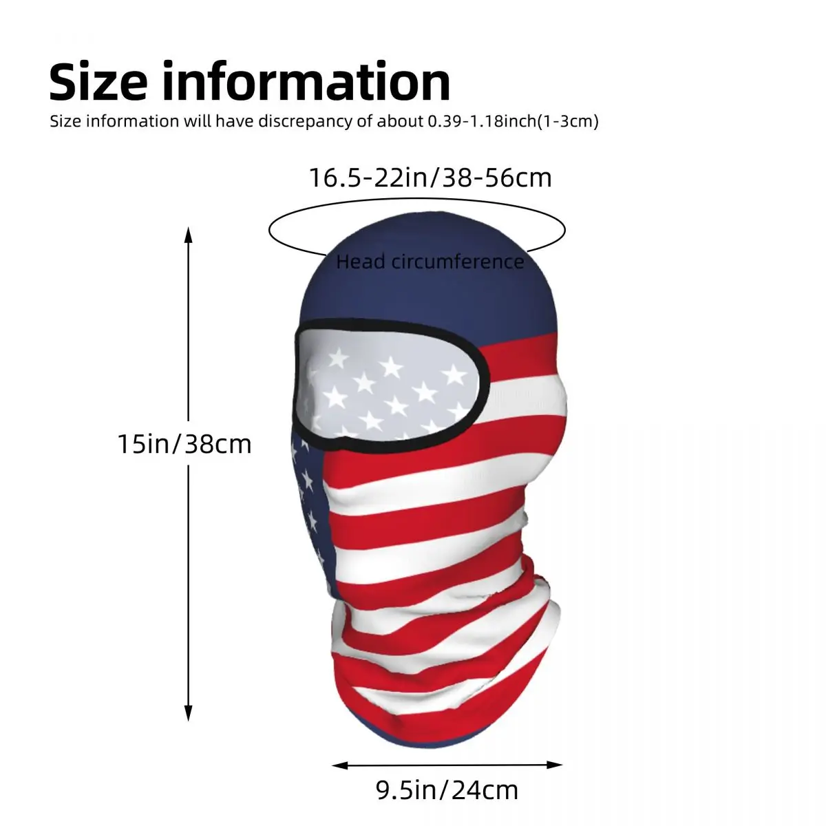 Usa Flag Outdoor Cool Sunscreen Motorcycle Face Mask Moto Biker Wind Cap Mask Stopper Windproof Bicycle Cycling Headgear