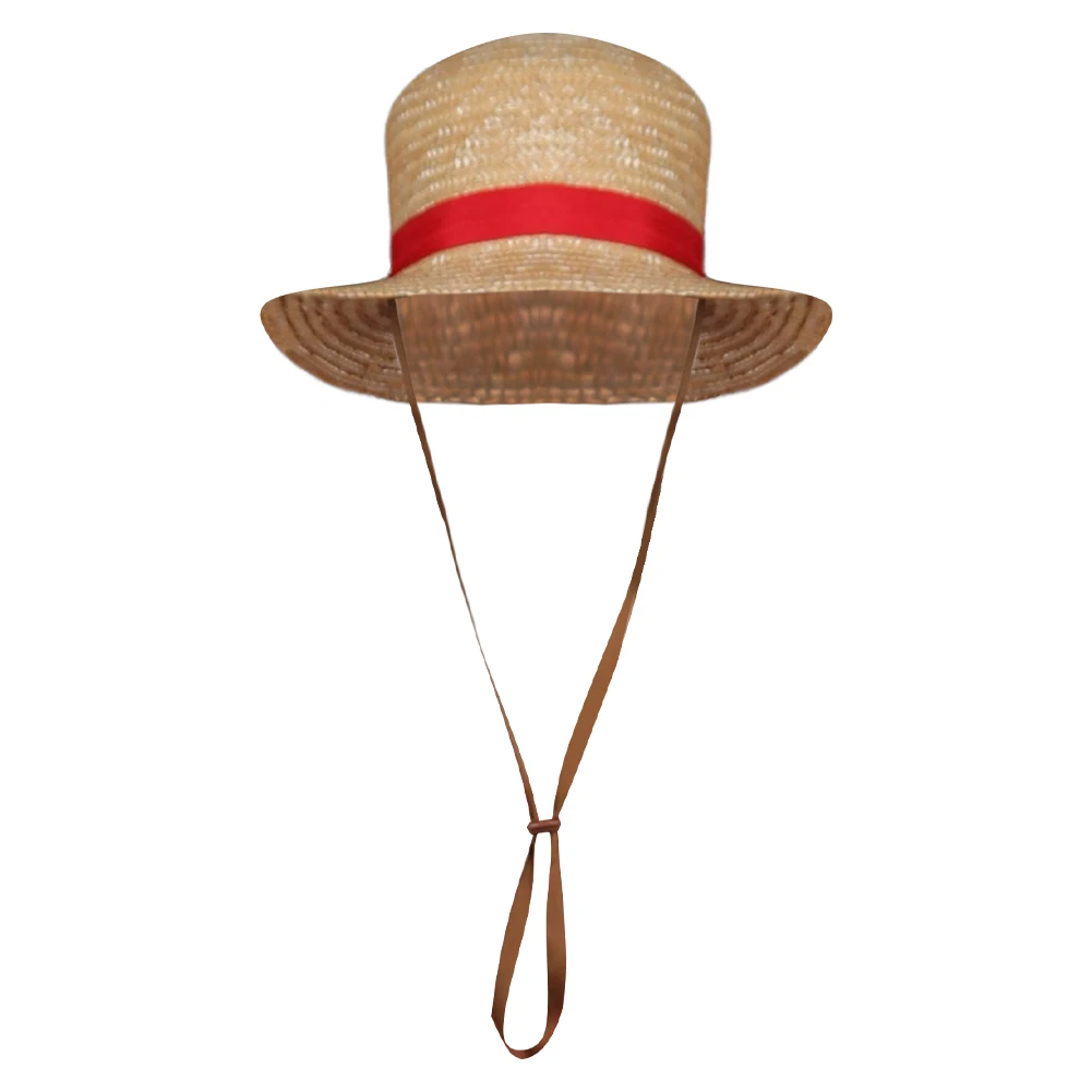 Luffy Cosplay FantrenforChapeau de Paille pour Homme, Casquette, Costume, Anime, Live Action, TV Piece, Déguisement, Tenues, Accessoires d'Halloween