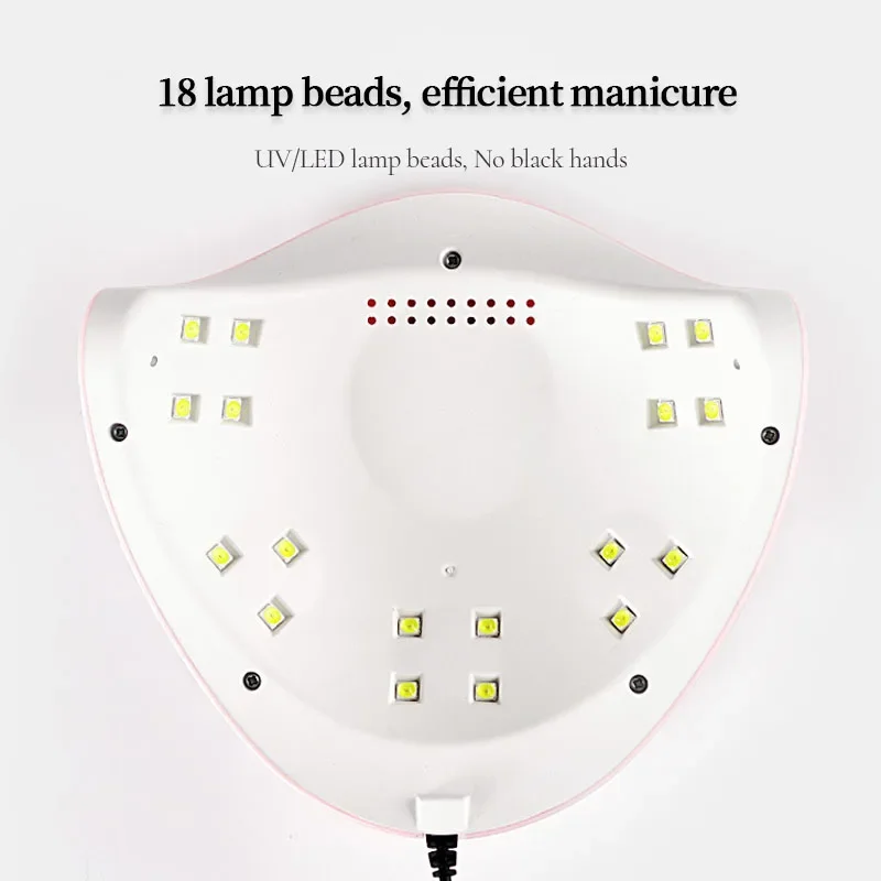LINMANDA 54 واط مسمار العلاج بالضوء آلة هلام البولندية مجفف الأظافر UV LED مصباح المهنية مانيكير أداة صالون المعدات مانيكير