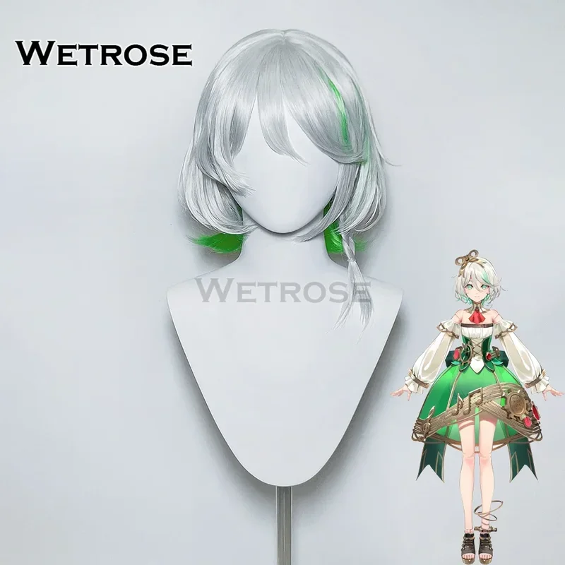 ZA01 【Wetrose】 Disponibile Parrucca cosplay Cecilia Immergreen Otomos Cece CC CiCi Hololive Justice Holo EN Vtuber HalloweenZa0@