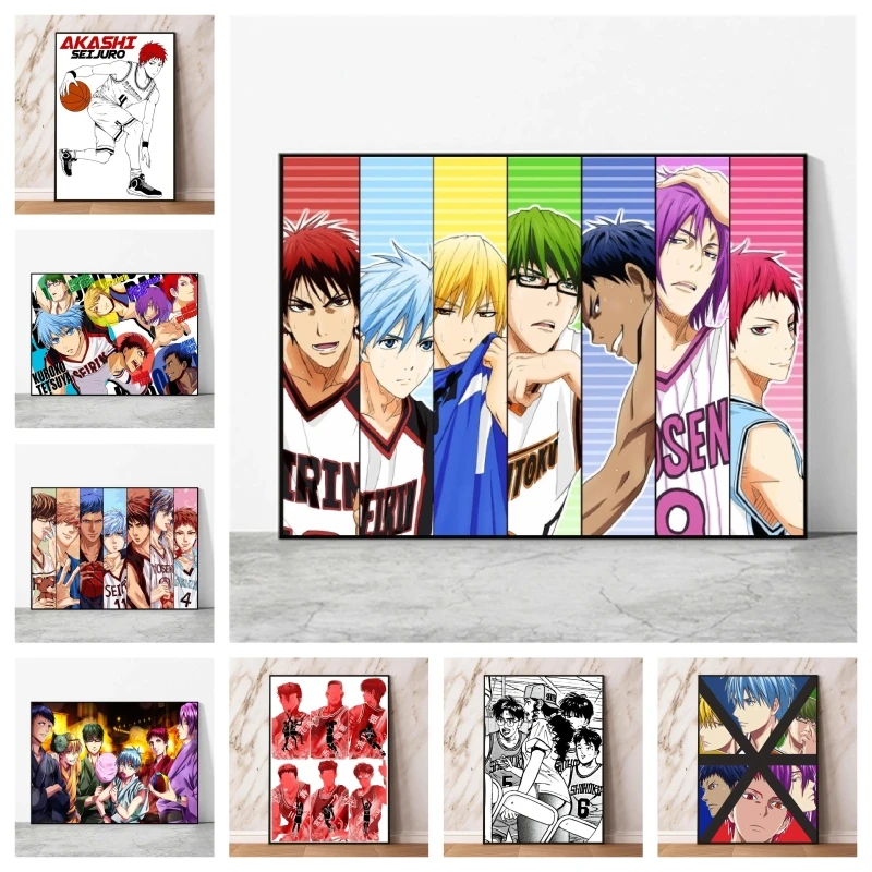 Japanse Anime Canvas Schilderijen Kuroko No Basket Team Wall Art Poster Speelgoed Kid Action Figures Moderne Woonkamer Verjaardagscadeaus