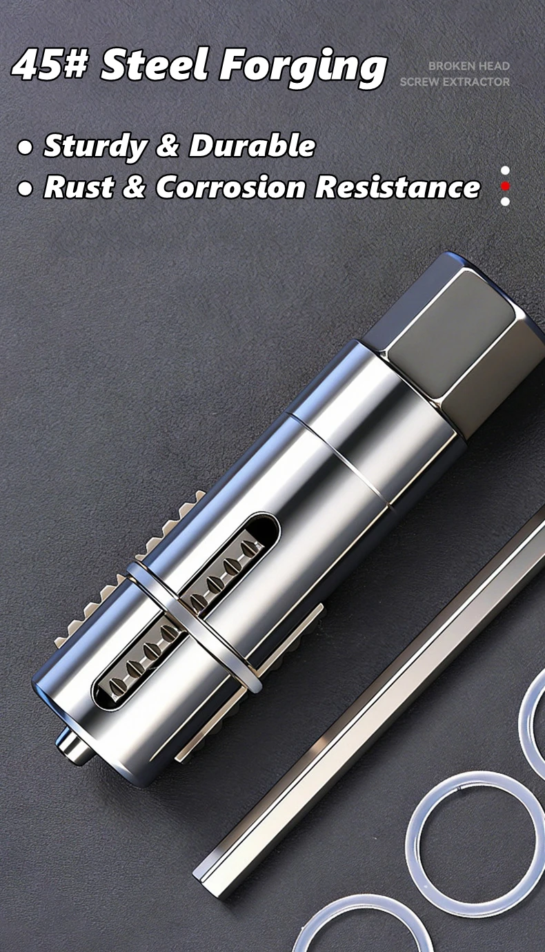 Broken Pipe Extractor Tool Adjustable Damaged Thread Extractor With Hex Wrench For Faucet Valve Tool accessories