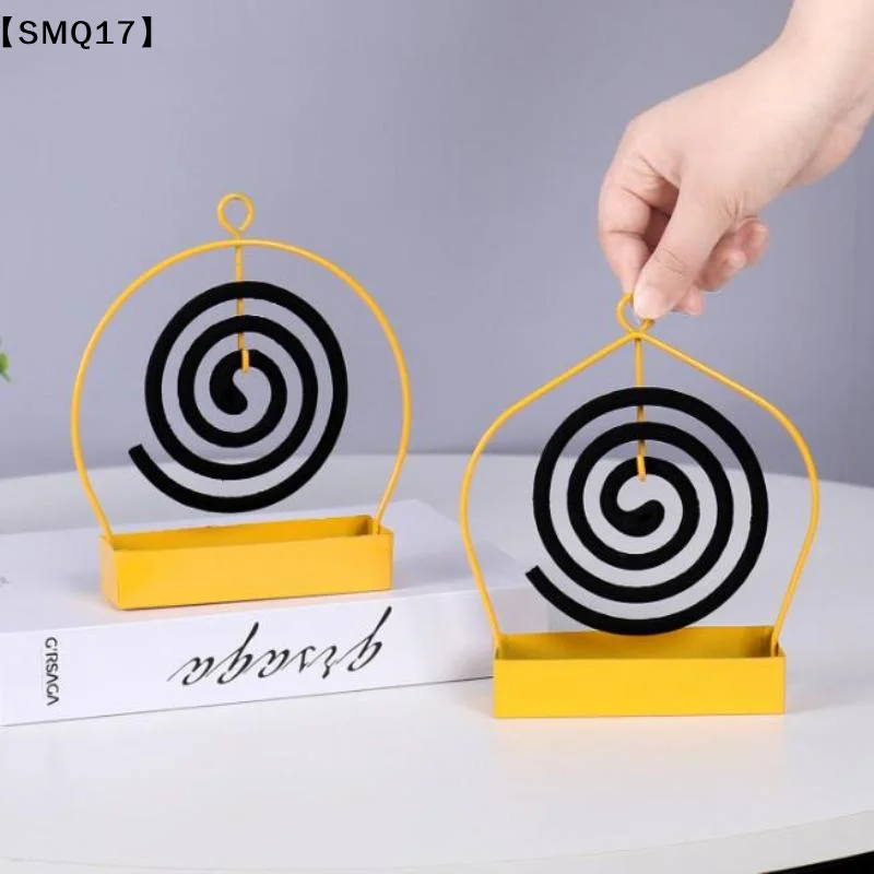 Incense Holders Coil Incense Burner Frame Iron Mosquito Coil Holder Modern Repellent Incense Rack For Household room Patio【SMQ】