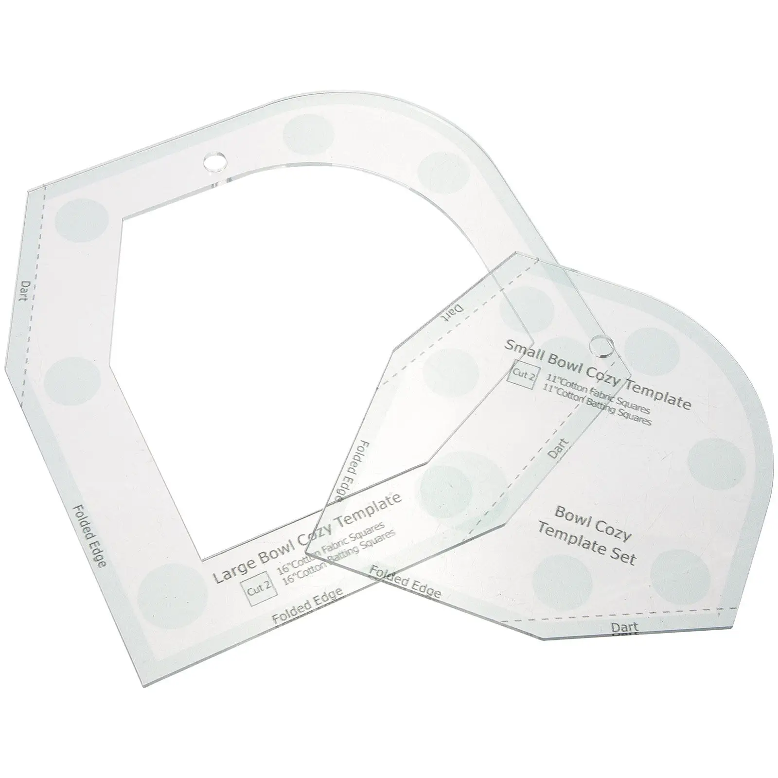 Acrylic Bowl Wrap Quilting Template Bowl Cozy Pattern Sewing Template DIY Patchwork Ruler Quilting Supplies DIY Sewing Supply