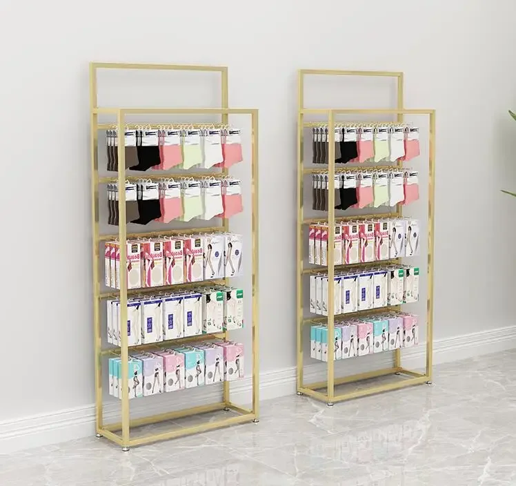 Nordic Socks Rack Display Rack Shop Landing Island Underwear Stockings Boxed Display Rack Multifunctional Jewelry Shelves