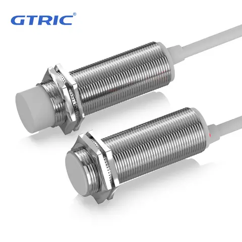 Capteur de proximité capacitif GTRIC M18 10-30V DC 3 fils NPN PNP NO NC interrupteur de détection encastré Non métallique avec câble de 2m