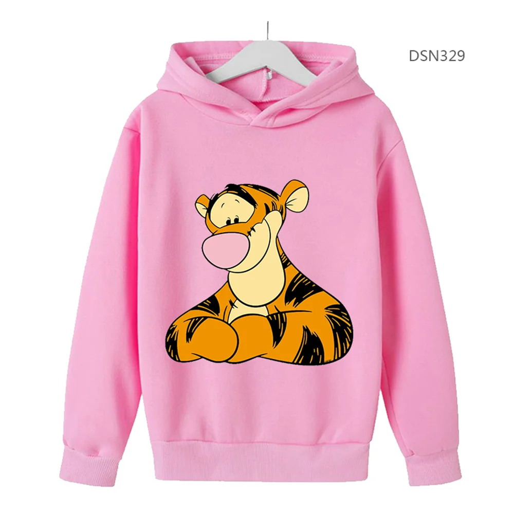 Kids Disney Tigger Clothes Kids Boys Sweatshirt Baby Girls Clothing Sweatshirts Tigger Sweater Pullovers Tops Hoodies Sportwear