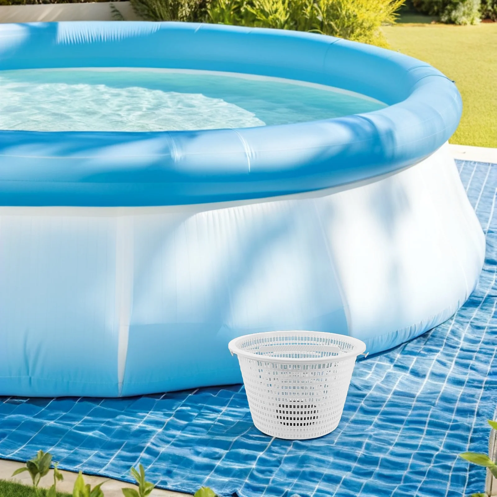 

Skimmer Basket 8.1" For Sp1070 Large Capacity High Efficiency Debris Removal Wear Resistant Pool Pump Replacement