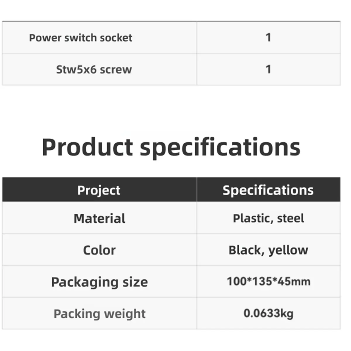 NEW FACTORY~New Power Switch Socket for Lab P2S 3D Printer Accessories