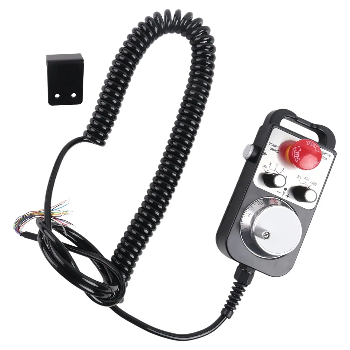 [TOP SALE] Universal Cnc 4 Mpg Pendant Hand Wheel 100 Pulse 5V & Emergency Stop Cnc Router Handwheel 4Axis Type