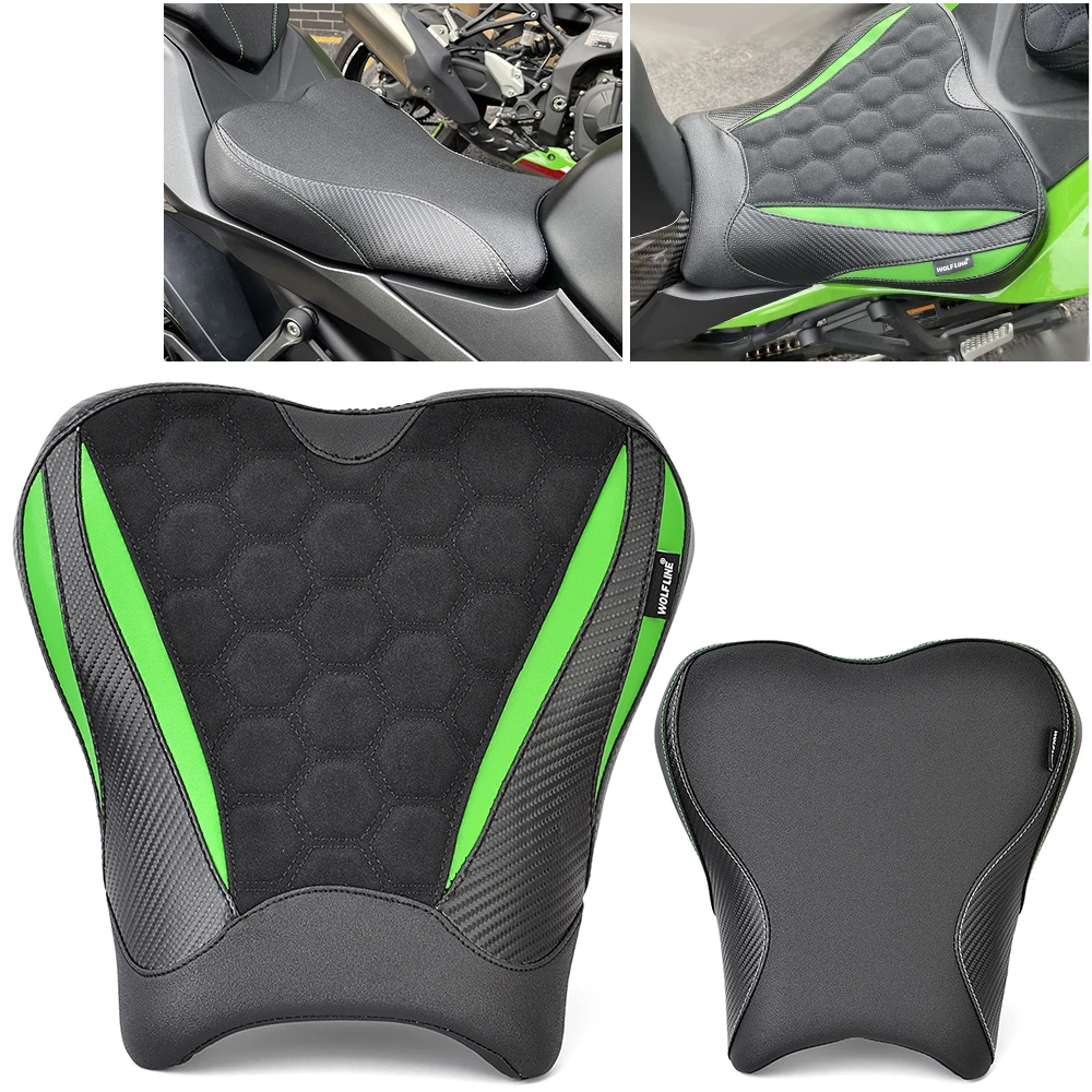 ZX4R ZX4RR Front Driver Seat Rear Passenger Pillion Cushion Cover for Kawasaki Ninja ZX-4R ZX-4RR ZX 4R 4RR 2023 2024