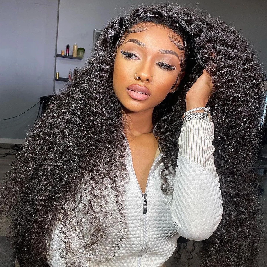 

13x6 Curly Lace Front Human Hair Wigs Deep Wave Lace Frontal Wig 30 inch HD Transparent 13x4 Water Wave Brazilian Wigs For Women