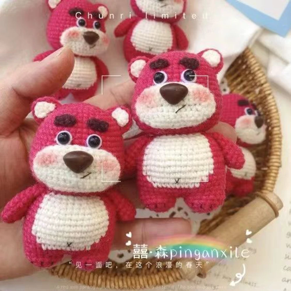 Crochet Kit Hand Knit Doll Bear DIY Knitting Amigurumis Doll Crocheting Craft kits With Full Set Material/Finished Creative Gift
