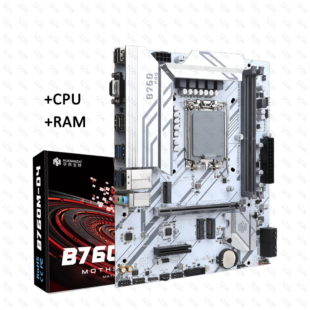 B760M-D4 Motherboard LGA1700 Support 12th/13th Gen Intel Processors DDR4 2 Channel Max 64GB 2xNVME M2 4.0 Gameing PC Build