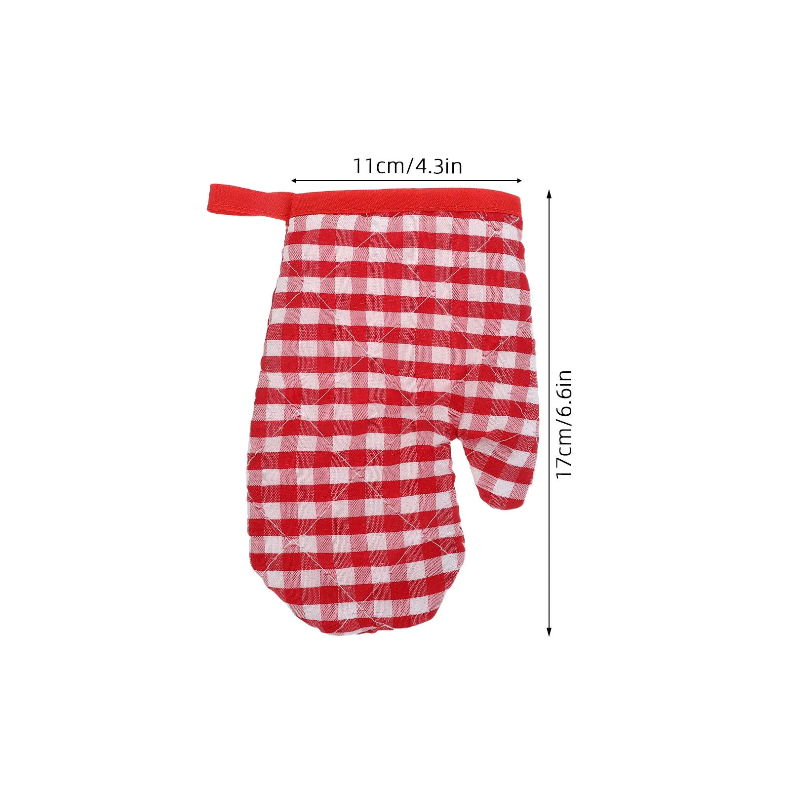 6Pcs Kids Oven Mitts Child Size Heatproof Cooking Gloves Microwave Use Checkered Toddler Kitchen Mittens Mini Chef Accessories