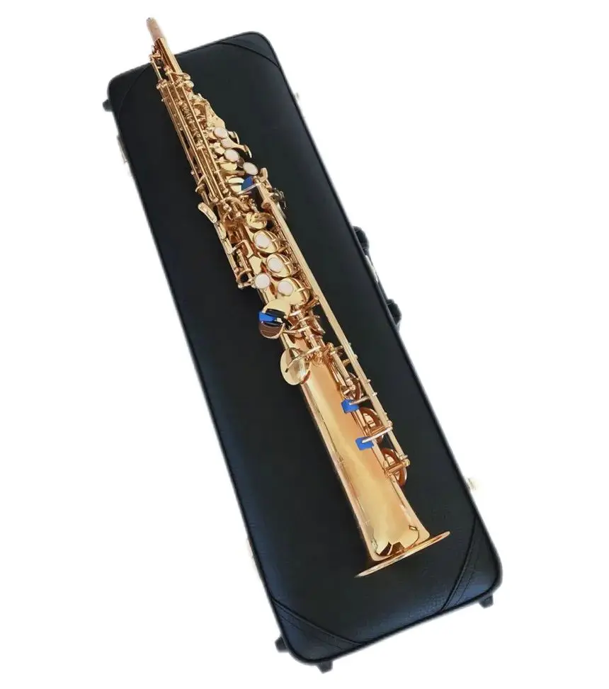 

Professional Brand JPS 547GL B(B) Tune Soprano Saxophone Gold-plated Pearl Buttons Quality Musical Instruments Sax For Students